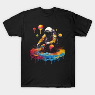 Trippy Psychedelic Astronaut - Universe Creator T-Shirt